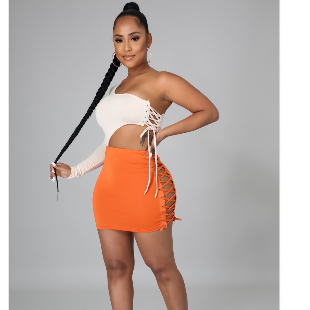 Stretch dress Round neckline